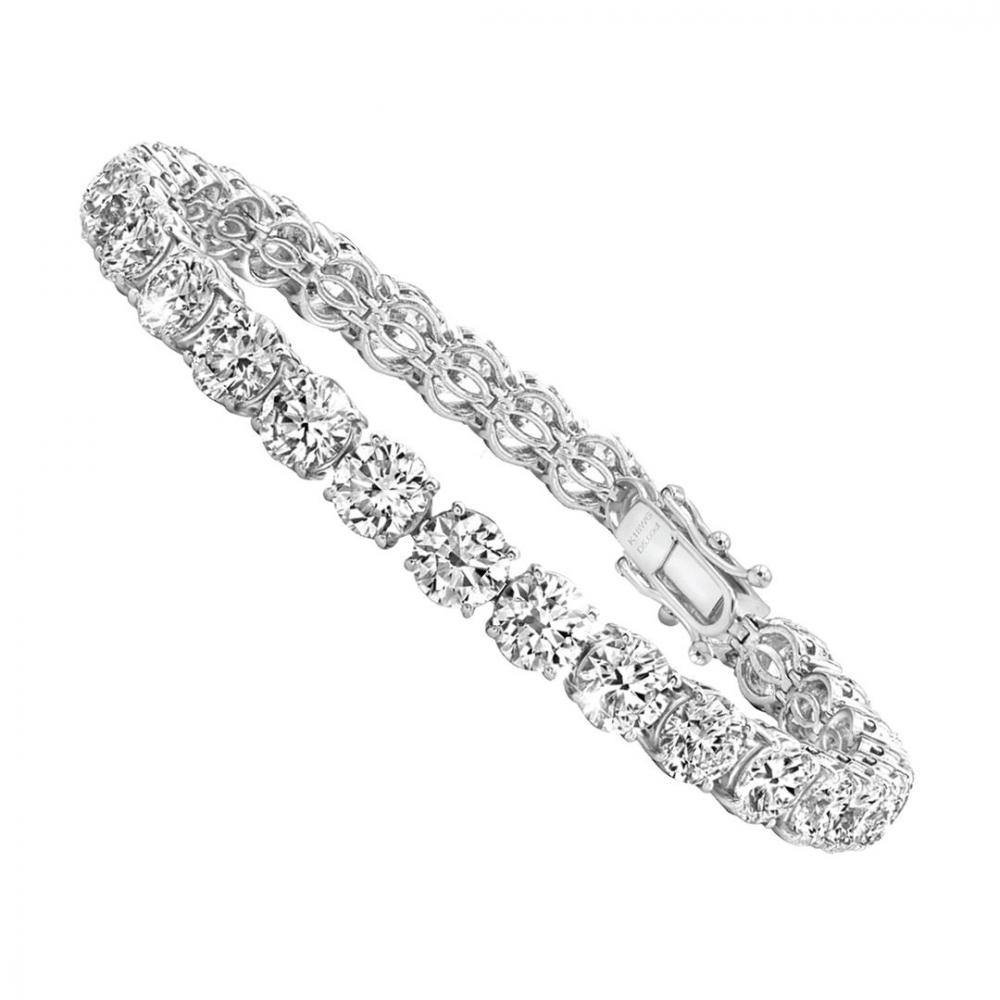 1 carat diamond tennis bracelet in white gold