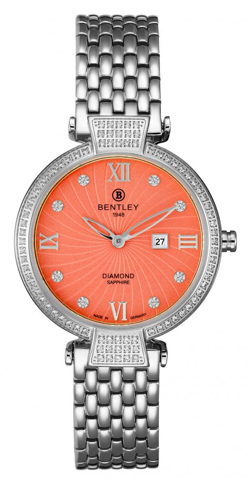 The Astral Forever Collection Bentley diamond watch with an orange dial