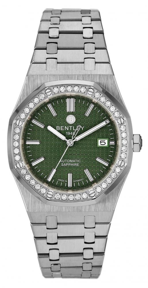 Bentley Classic Steel Green Dial Watch for Men
