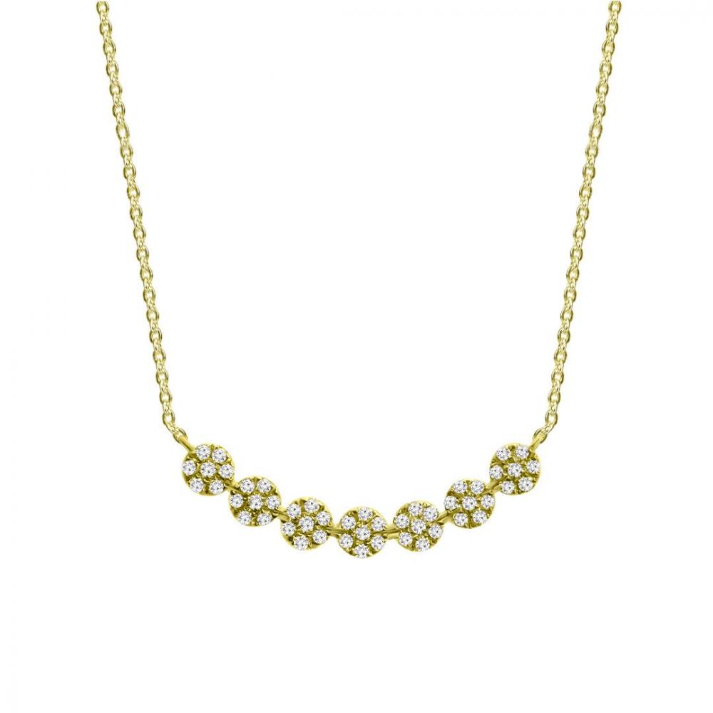 Blossom necklace in 14K yellow gold