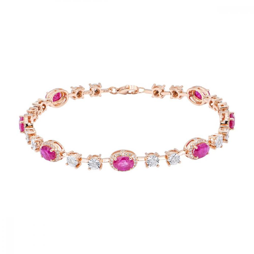 Diamond and Ruby Bracelet