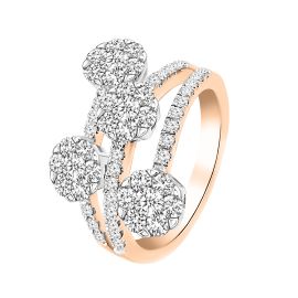  Coiled Coronet Diamond Ring in 18K Gold - Image 1