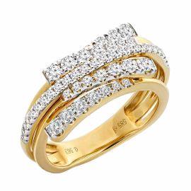 Twist & Shin  Micro Pavé Ring