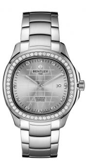 Bentley Industrial Ultimate Diamond Automatic Watch – Silver Dial with Stainless steel case