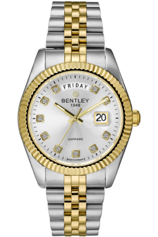 Bentley Adventure Journey Silver Dial Two Tone Gold Watch for Men