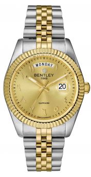 Bentley Men's Adventure Journey Gold Dial Two-Tone Stainless Steel Watch