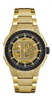Bentley Chief Heritage Icons Diamond Perspective Automatic Watch  Gold tone stainless steel 