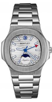 Bentley Timing Essence Silver Dial Stainless Steel Watch for Men