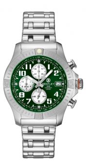 Bentley Track Elite Green dial diamond quartz watch