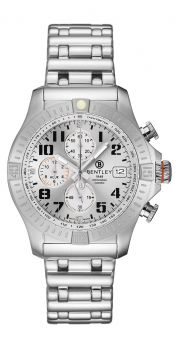 Bentley Track Elite White dial diamond quartz watch