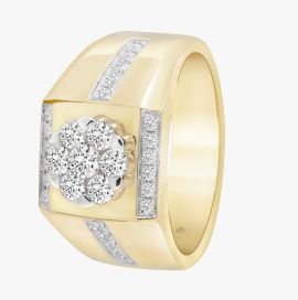 Coronet Diamond Gents Ring L01552