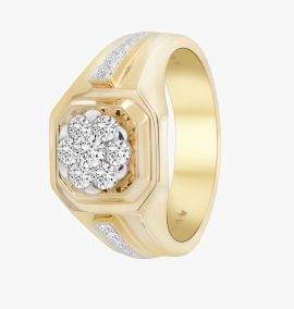 Coronet Diamond Gents Ring L01624