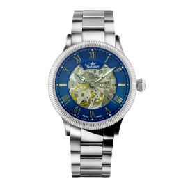 Coronet diamond watch with mechanical dial and stainless steel strap - 1