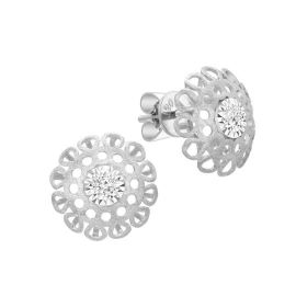 Expo 2020 Diamond Earrings in 18K White Gold