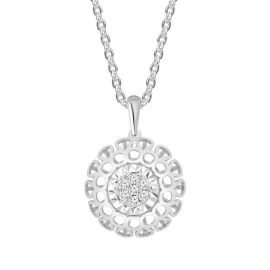 Diamond Pendant in 18k white yellow gold