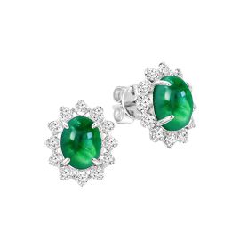 Emerald and Diamond Earrings M03003