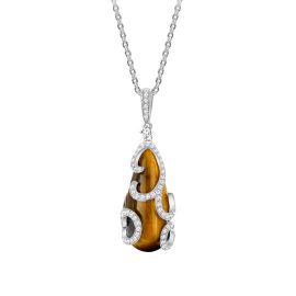 Gemstone and Diamond Pendant_M03581