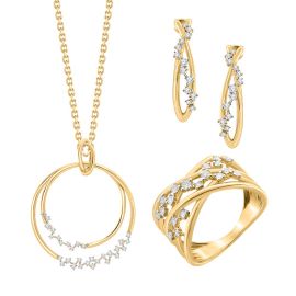 Infinity Orbit Diamond Set 14 k