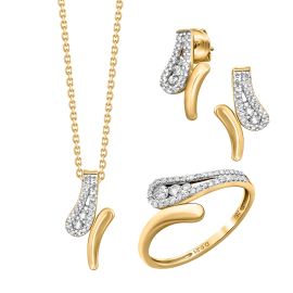 Rhapsody Diamond Pendant Set