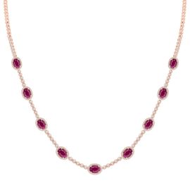 Ruby and Diamond Necklace