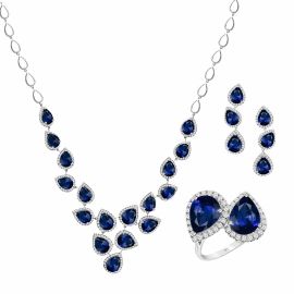 Diamond Blue Sapphire Full Set 