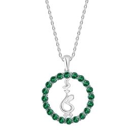 Enchanted Ummi pendant with Diamonds & Emeralds in 18K gold - 1