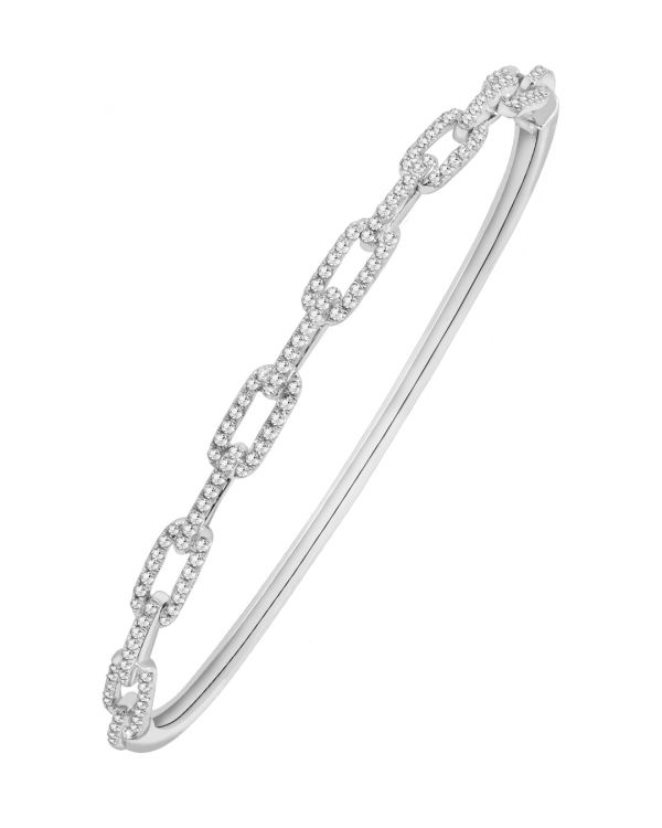 Diamond chain link bracelet on sale