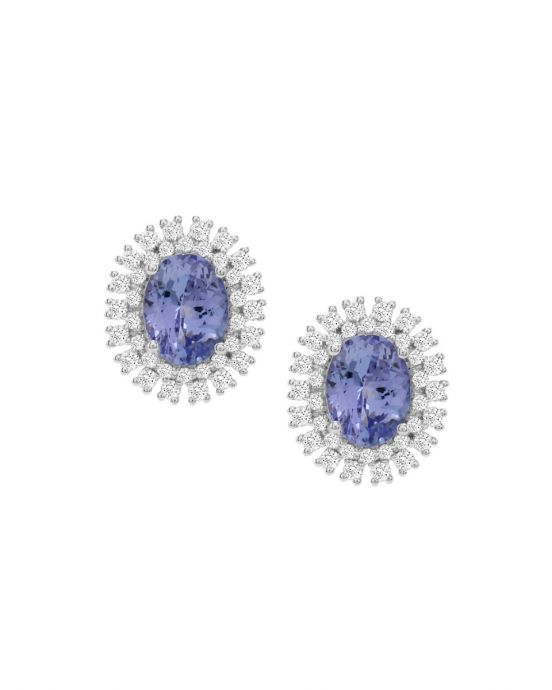 Tanzanite and Diamond Earrings C23395