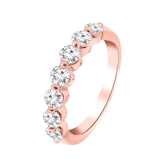 Diamond rose gold shop band