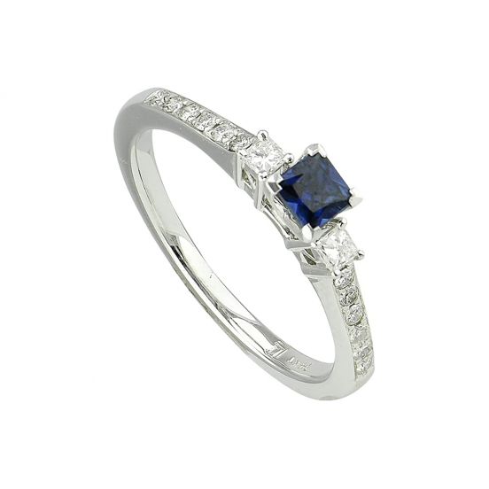 Diamond and Sapphire Ring 166543